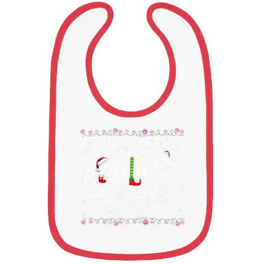 Funny Christmas Nerd 2Cute Math Fa La La La La 21 Bibs