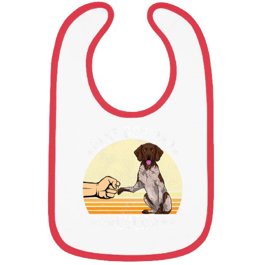 German Shorthair Pointer Dad Apparel GSP Dog Lovers for Men Bibs
