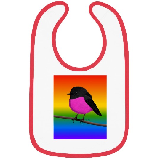 Rose Robin Rainbow Bird Birdlover Birdwatcher Diversity Bibs
