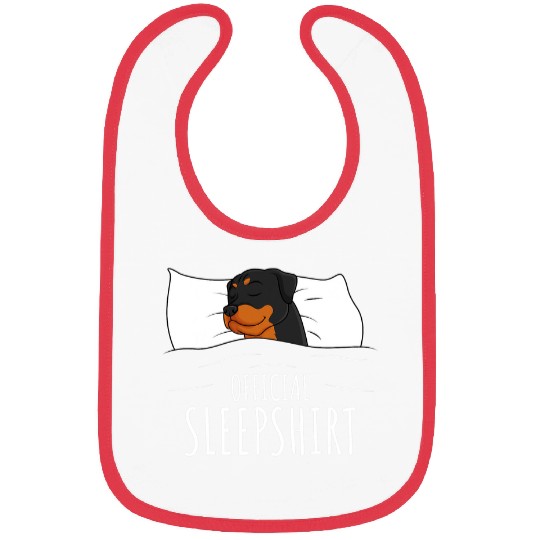 Dog Rottweiler Rottie Official Sleep 3 Bibs