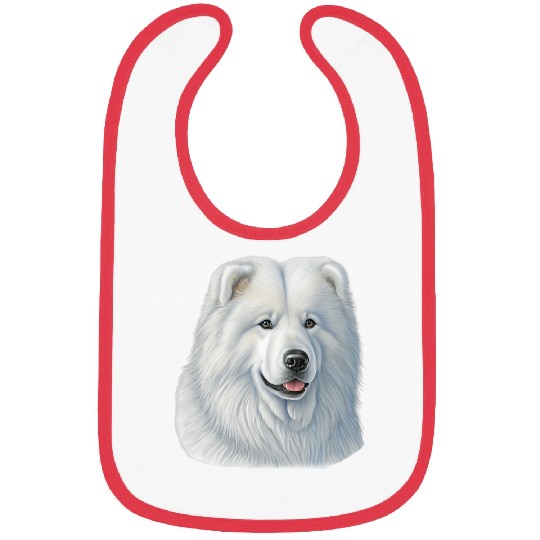 Dog Samoyed Winter Dog Lover Samoyed Mom Bibs
