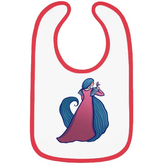 Butterfly Spring Goddess Art Bibs