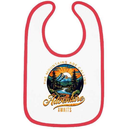 Camping Hiking The Mountains Are Calling Adventures Awaits Bibs