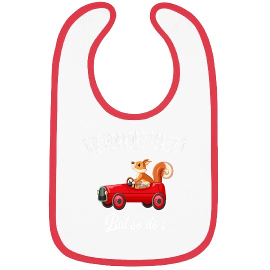 funny squirrel driving car The Horrors Persist But So Do I Bibs