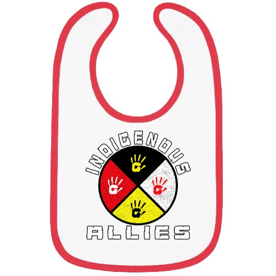 Indigenous Allies medicines Wheel MMIW Bibs