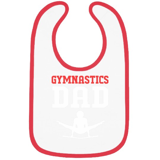 Funny Fathers Day Gymnastics Dad For Men Bibs