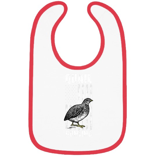 Patriotic Quail Hunting American Flag Bobwithe Quail Hunter Bibs