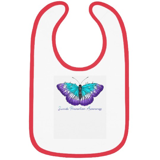 Its Okay To Not Be Okay suicides Prevention Butterfly Bibs
