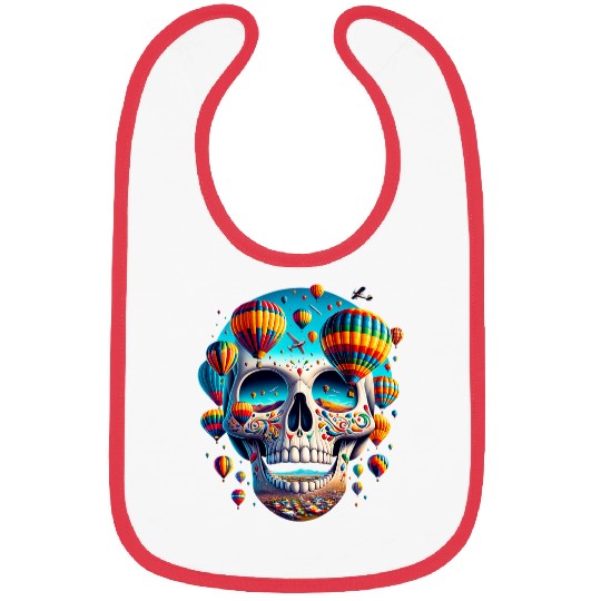 Soaring Spirit Skull Balloon Flight Joy Balloon Albuquerque Bibs