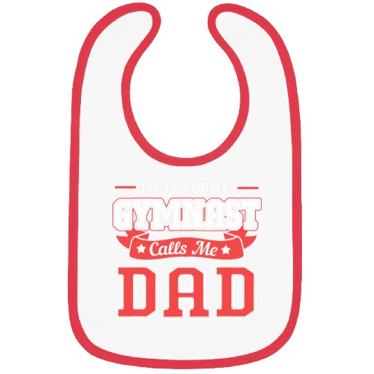 Funny Gymnastics Gymnast Dad For Men Bibs