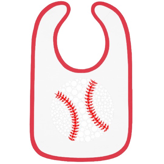 Funny Polka Dot Baseball Lover Player International Dot Day 2 Bibs