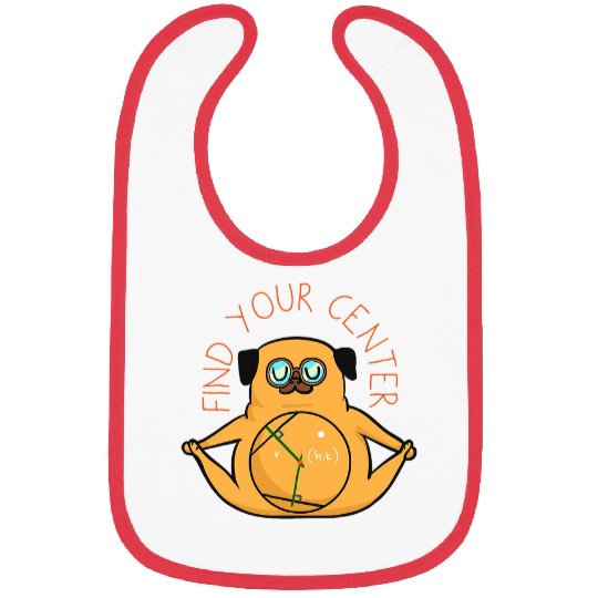 Find Your Center Pug Yoga Bibs