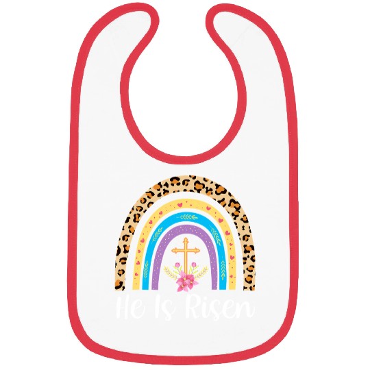 Christian He Is Risen Rainbow Christian Happy Easter Jesus315 Christ Bibs