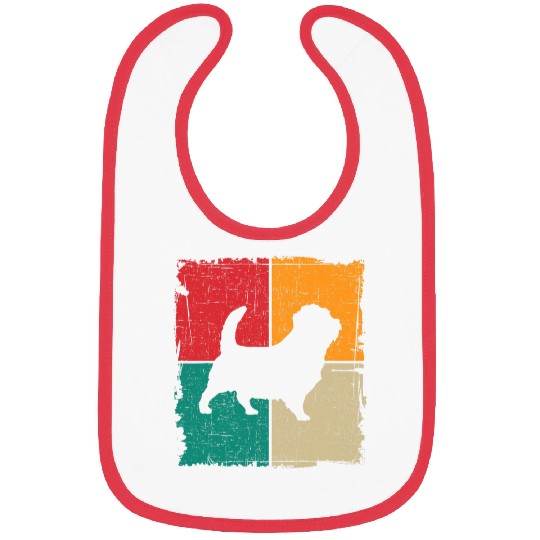 Norfolk Terrier Retro vintages 70s 80s Style 5 Bibs