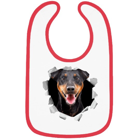 Dog Jack Russell Black Jack Russell portrait Bibs