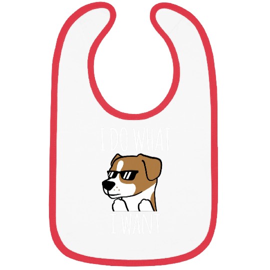 I Do What I Want Jack Russell Terrier Dog Bibs