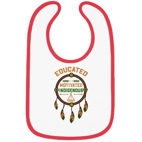 Indigenous Proud Native American Indian Tribal Dreamcatcher Bibs