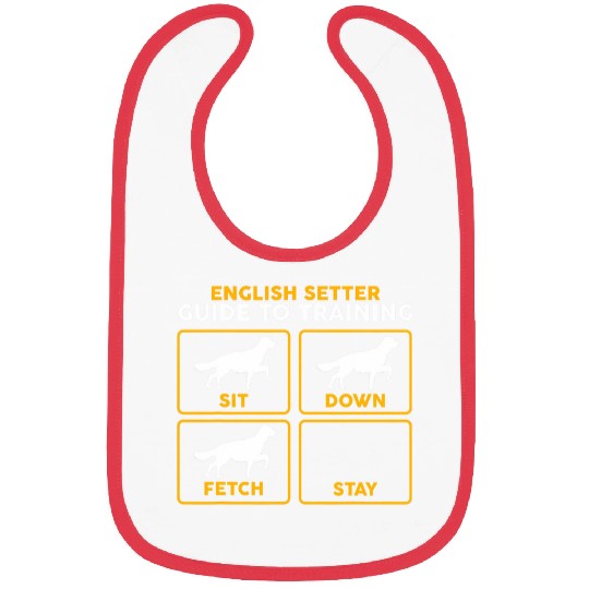 English Setter Funny Guide To Training Bibs