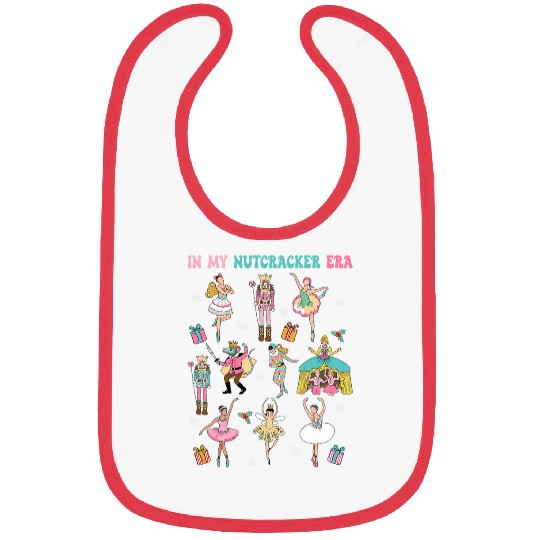 In My Nutcracker Era Pink Christmas Nutcracker Ballet Squad Bibs