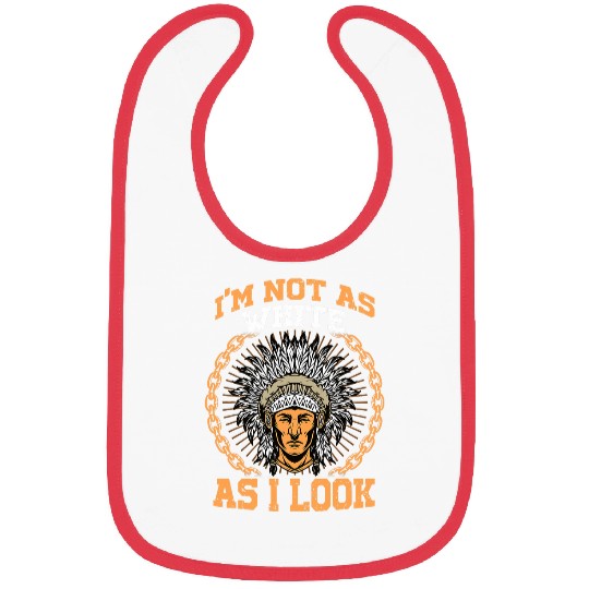 Im Not As White As I Look Tee Native American Indian Bibs