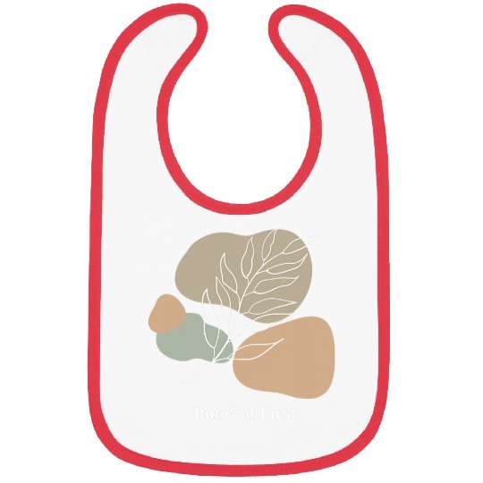 Christian Religious Put God First Abstract Aesthetic Art Bibs