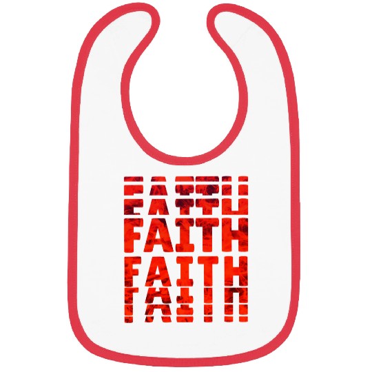 Christian Faith modern graphic art Bibs
