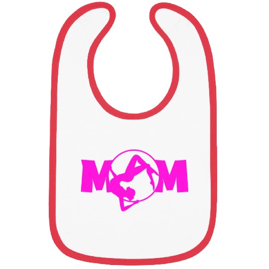 Funny Gymnasts Pink Gymnastics Mom Bibs