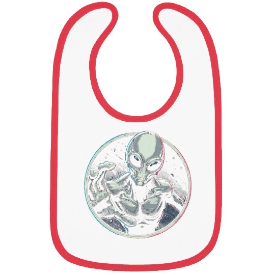 Gray Alien UFO Bibs
