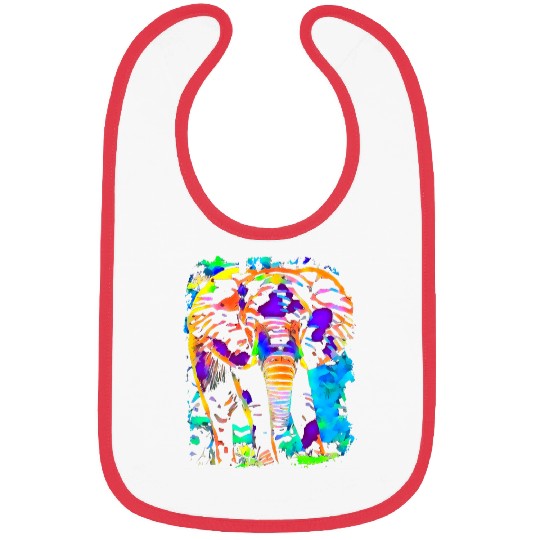 elephant pop art Bibs