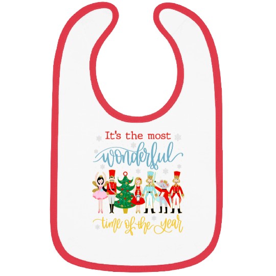 Its The mosts Time Wonderful Of The Year Christmas Nutcracker Bibs