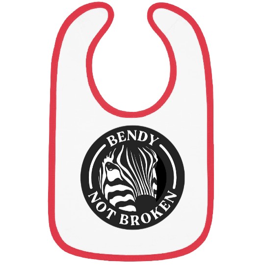 Ehlers Danlos Awareness Bendy Not Broken Zebra Bibs