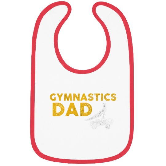 Gymnast Father or Fathers Day Cool Gymnastics Dad Bibs