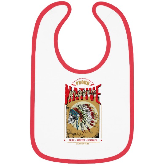 Kwakiutl Native American Indian Warrior Tribe Proud Bibs