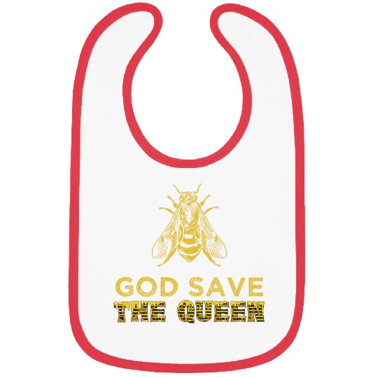 God Save The Queen Bee Beekeeping Funny Beekeeper Gifts Bibs