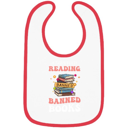 I Survived Reading Banned Books Week Librarian Groovy Reader Bibs
