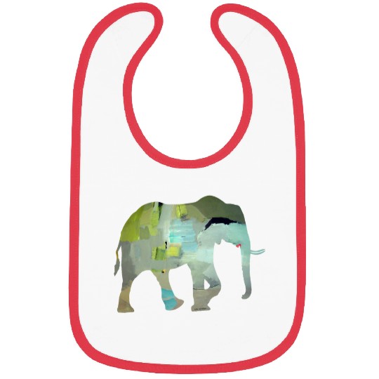 ELEPHANT ART SILHOUETTE Bibs