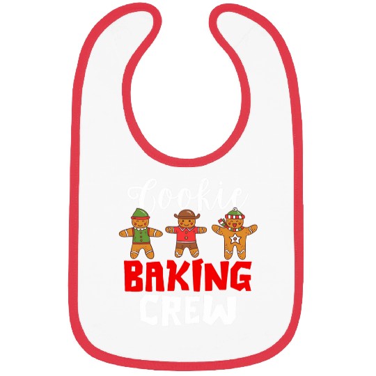 Funny Gingerbread Cookie Baking Crew Christmas Baker Pajama Bibs
