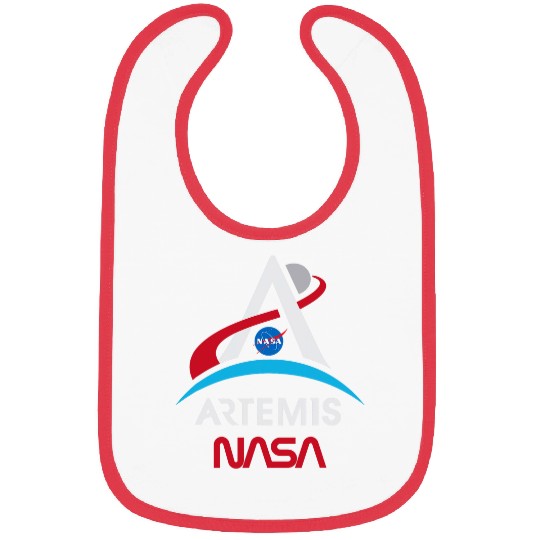 Lacrosse Gift NASA Artemis Mission Worm Logo Bibs