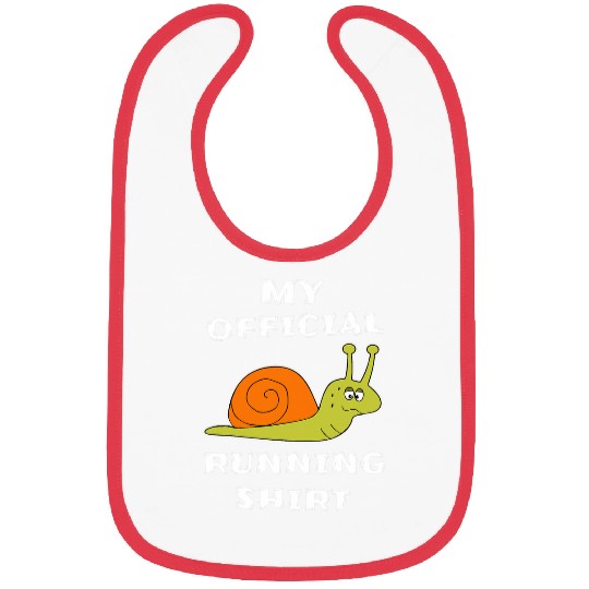 My Offical Running   Funny Slow Snail Cool Running Bibs