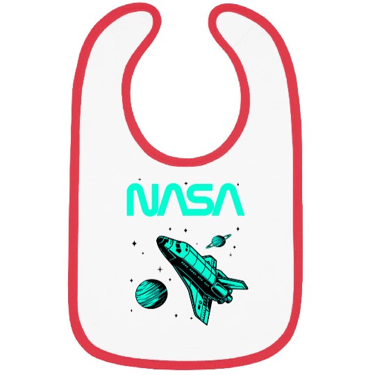 Lacrosse Gift NASA Space Shuttle Saturn Planet Worm Logo 21 Bibs