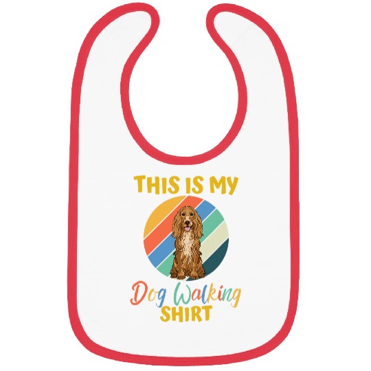 Dog Walking   English Cocker Spaniel Brown Bibs