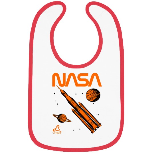 Lacrosse Gift NASA Artemis SLS Space Launch System Worm Logo Bibs