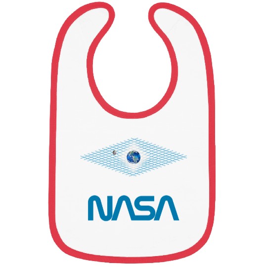 Lacrosse Gift NASA Gravity Earth Moon Worm Logo Bibs