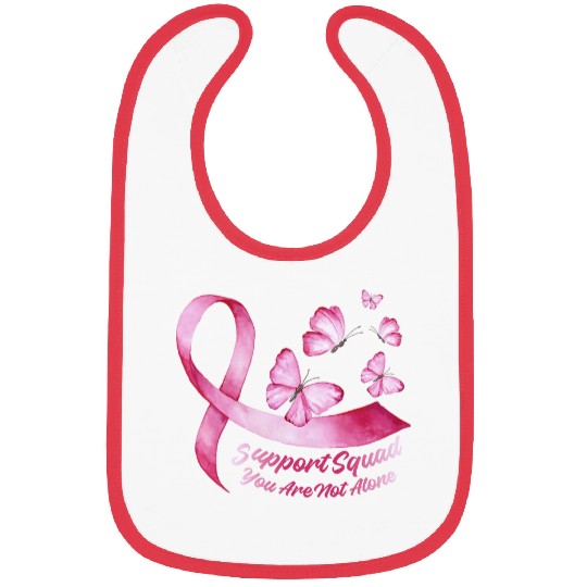 Support Squad You Are Not Alone Butterfly Ribbon Awareness Bibs
