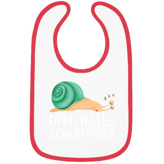 Official Sleep   Tired Snail Pyjamas Bibs