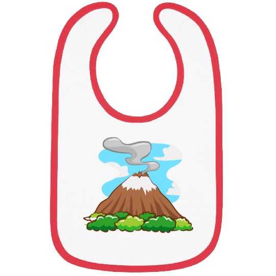 Erupting Volcano Ash Geology Geologist Magma Volcano Lover Bibs