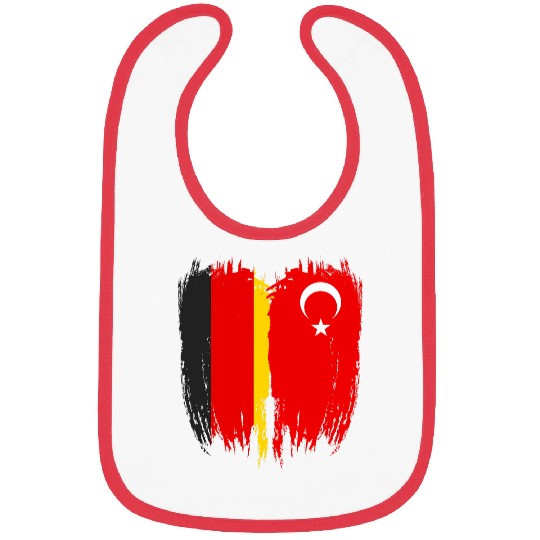 Turkey Germany Flag Bibs