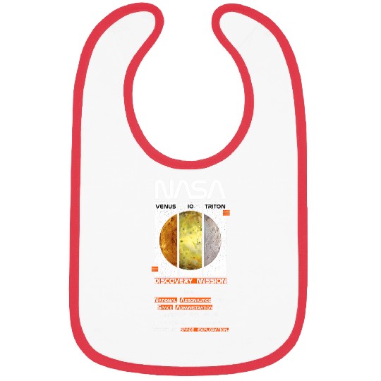 Lacrosse Gift NASA Mission Venus Io Triton Worm Logo Bibs