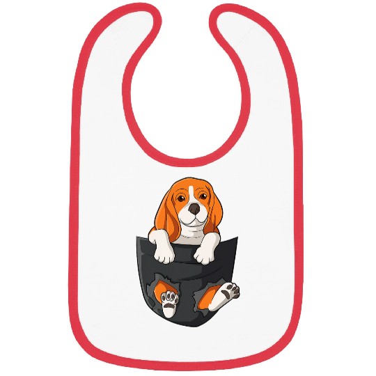 Dog in pocket Beagle chest pocket Bibs