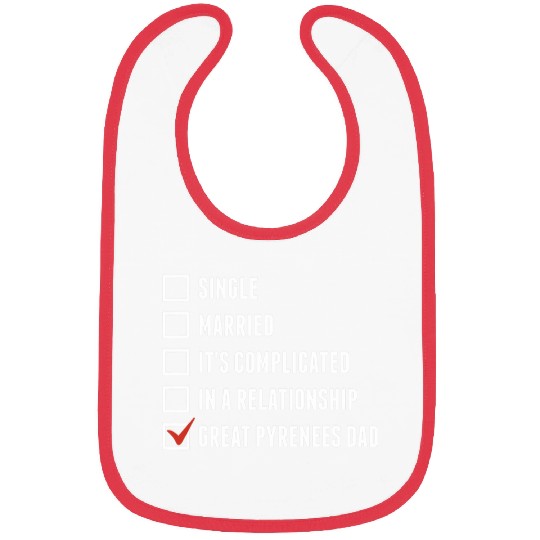 Great Pyrenees Dad Funny Dog Father Bibs